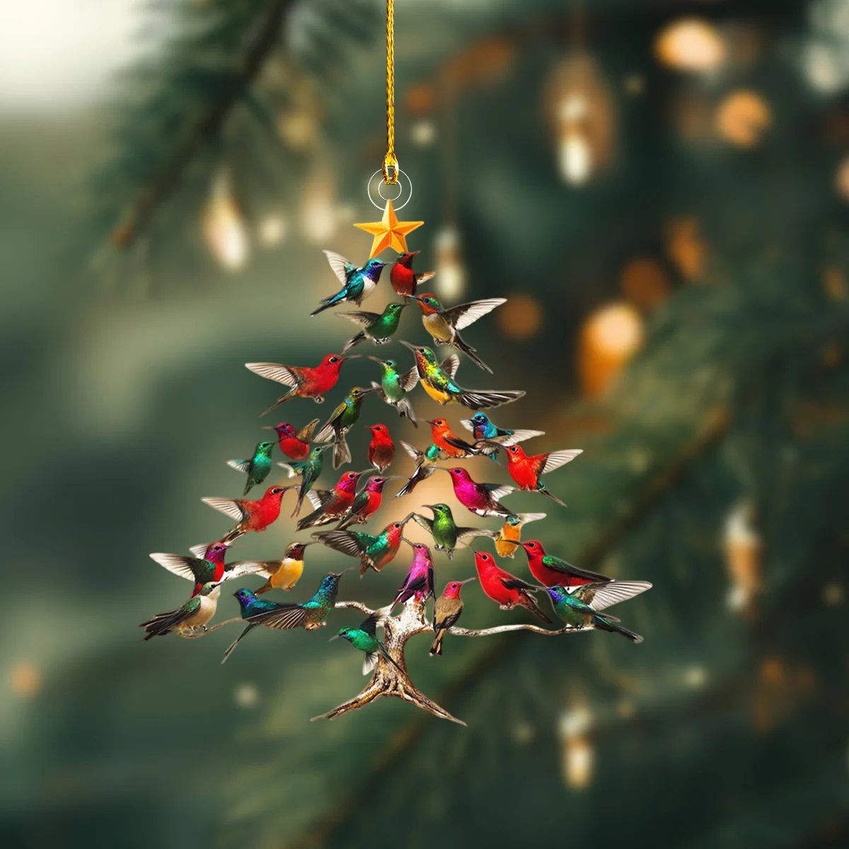 Rockin' Around The Guitar Christmas Tree Ornament
