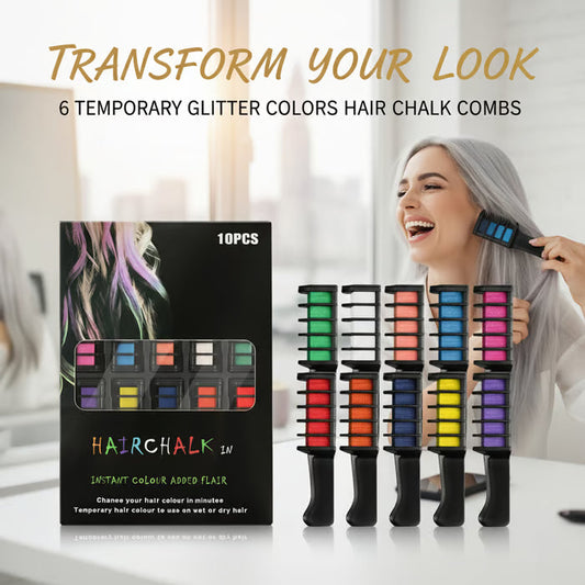 Festive Fun Hair Chalk Combs🪮