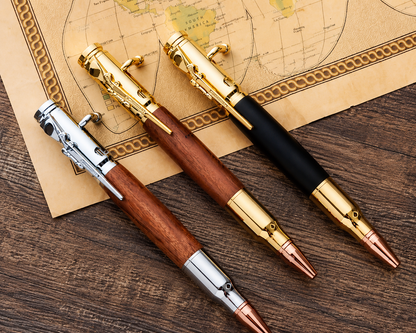🖊 Bolt Action Wooden Bullet Pen | Crafted From Real Wood & Bullet Casing(📦Buy 2 Free Shipping)