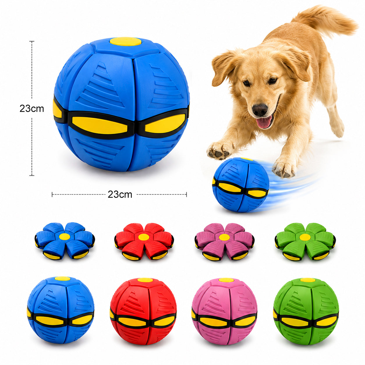 🐕2-in-1 Doggy Disc Ball – Interactive Frisbee & Chase Ball Toy🐾