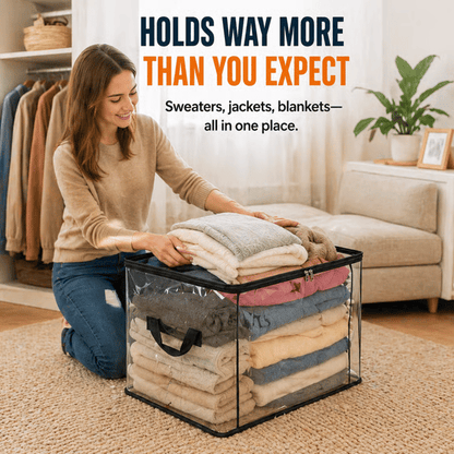 📦Clear Heavy-Duty Storage Bag –Tidy Your Home in Minutes With This Clear Storage Bag