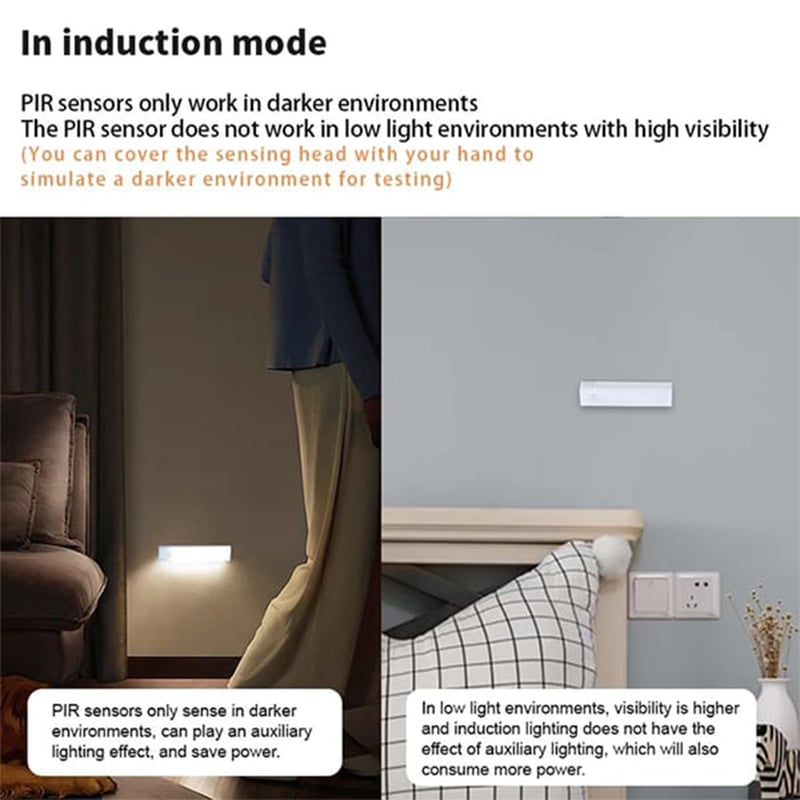 💡💡 Punch-free Smart Sensor Magnetic Rechargeable LED Lights