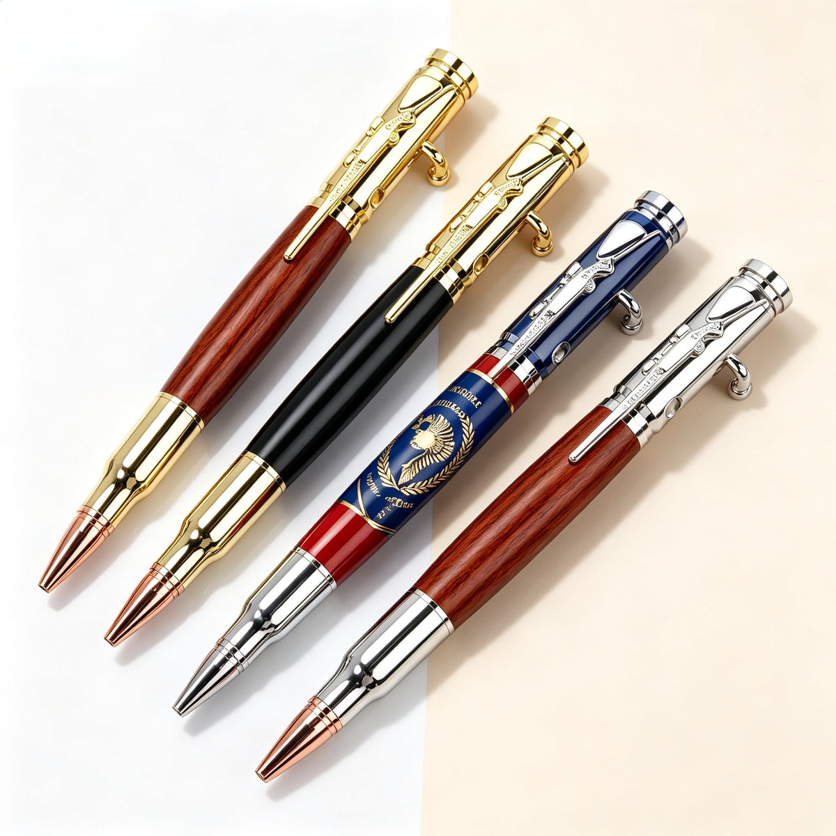 🖊 Bolt Action Wooden Bullet Pen | Crafted From Real Wood & Bullet Casing(📦Buy 2 Free Shipping)