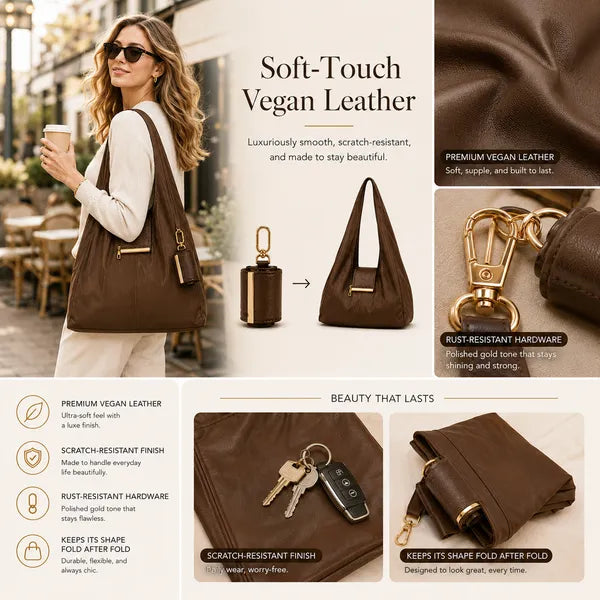 👜Foldable Bag Charm & Reusable Tote