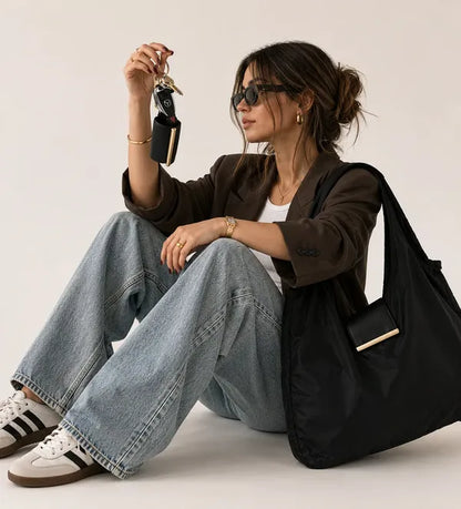 👜Foldable Bag Charm & Reusable Tote