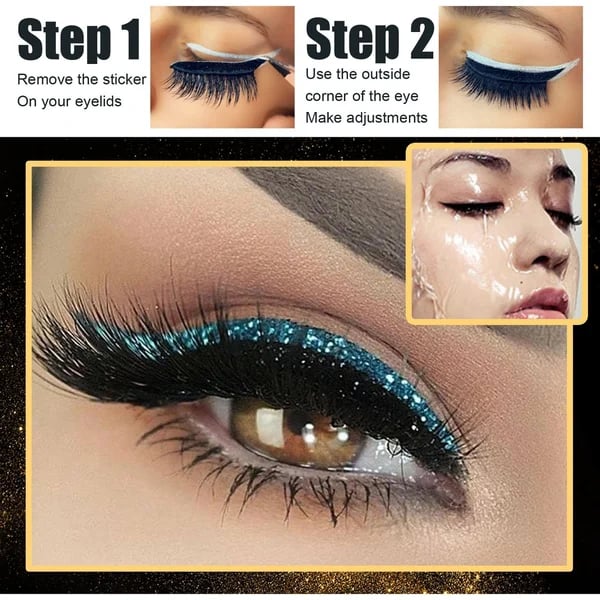 Buy 1 Get 1 Free(2 pcs)🔥2026 New Reusable Eyeliner And Eyelash Stickers
