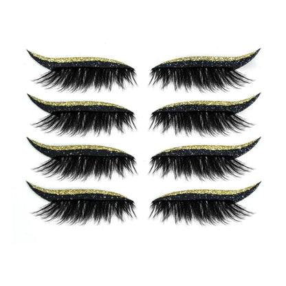 Buy 1 Get 1 Free(2 pcs)🔥2026 New Reusable Eyeliner And Eyelash Stickers