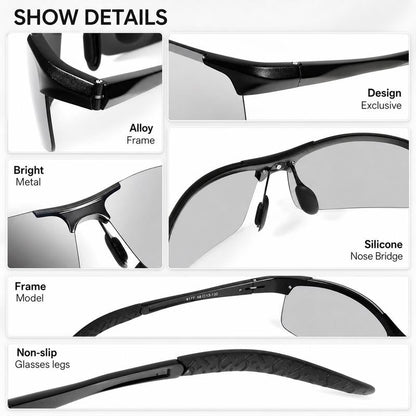 🔥LAST DAY SALE ONLY Ultra-Thin Lightweight Lenses for Cycling, Driving & Fishing ☀️ Glare-Free Outdoor Eyewear🕶️