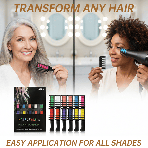 🎁Last Day Sale 49% OFF🔥-✨Festive Fun Hair Chalk Combs